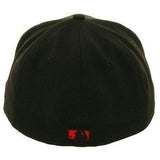 Exclusive New Era 59Fifty Los Angeles Angels Hat  - Black, Black, Red