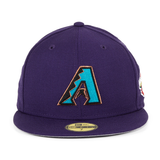 New Era 59Fifty Arizona Diamondbacks 2001 World Series Patch Hat - Purple