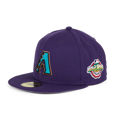 New Era 59Fifty Arizona Diamondbacks 2001 World Series Patch Hat - Purple