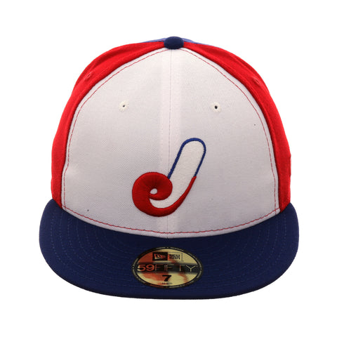 Exclusive New Era 59Fifty Jacksonville Expos Pinwheel Hat - White, Red, Royal