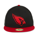 Exclusive New Era 59Fifty Arizona Cardinals Hat - 2T Black, Red