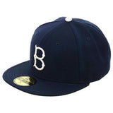 Exclusive New Era 59Fifty Brooklyn Dodgers Game Hat - Royal, White