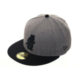 Exclusive New Era 59Fifty Chicago Cubs 1914 Hat - 2T Heather Gray, Navy