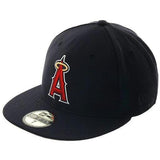 Exclusive New Era 59Fifty Los Angeles Angels Hat w/ Gray Undervisor - Navy