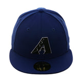 Exclusive New Era 59Fifty Arizona Ddbacks A Hat - Royal Blue, Black, White