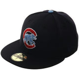 Exclusive New Era 59Fifty Chicago Cubs City Flag Hat - Navy