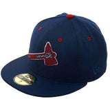 Exclusive New Era 59Fifty Atlanta Braves BP Logo Hat - Royal, Red, White