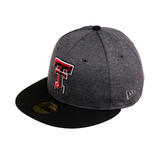 Exclusive New Era 59Fifty Texas Tech Red Raiders Shadow Hat - 2T Graphite, Black