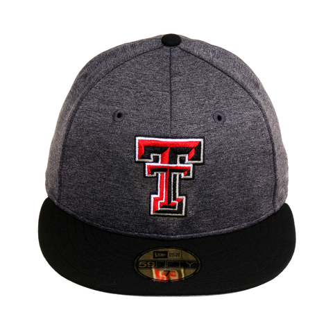 Exclusive New Era 59Fifty Texas Tech Red Raiders Shadow Hat - 2T Graphite, Black