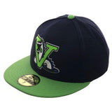 Exclusive New Era 59Fifty Vermont Expos Hat - 2T Light Navy, Light Green