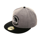 Exclusive New Era 59Fifty Golden State Warriors Hat - 2T Heather Gray, Black