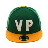 Exclusive New Era 59Fifty VP Fitted Hat - 2T Kelly, Gold