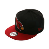 New Era 9fifty Arizona Cardinals Snapback Hat - 2T Black, Red