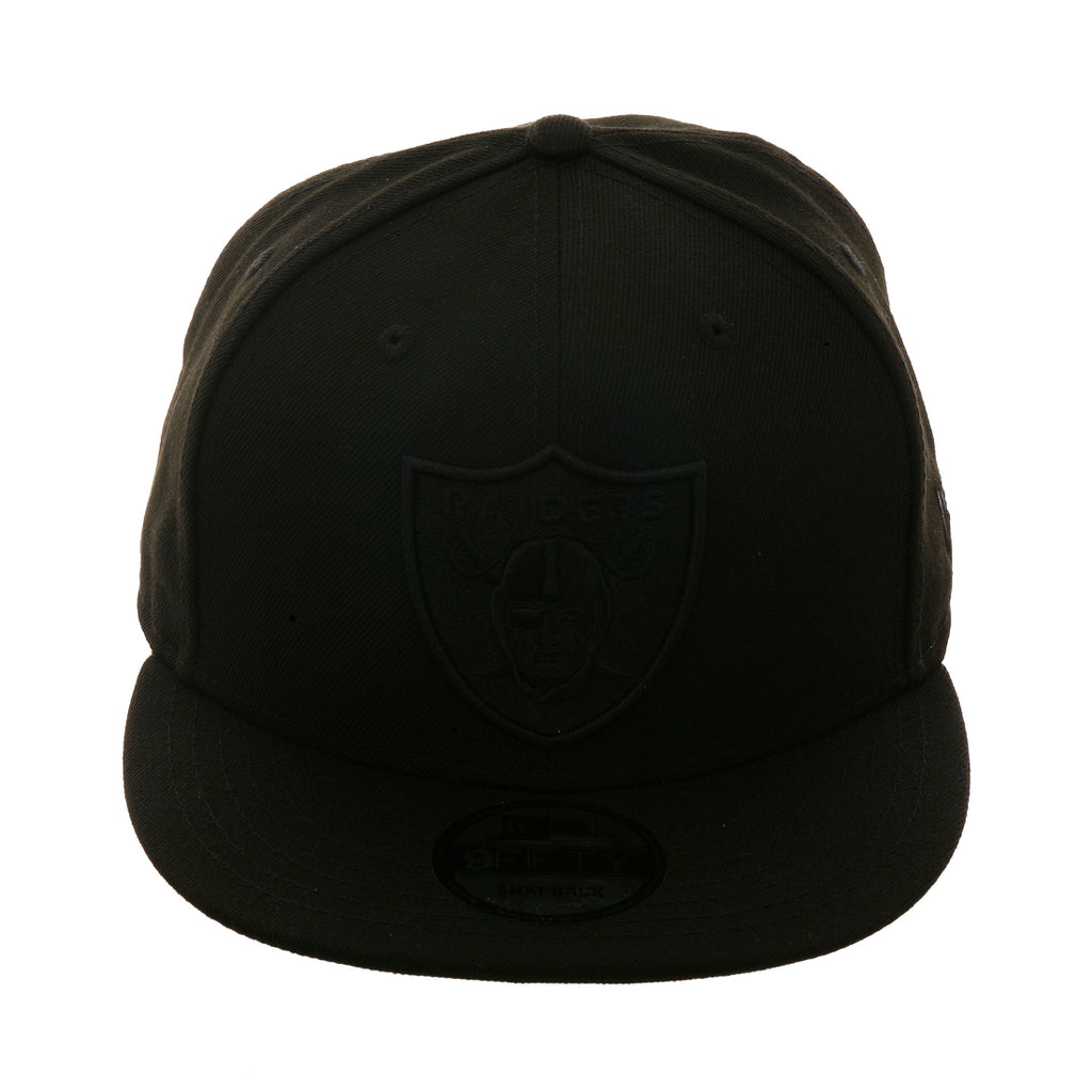 New Era 9fifty Oakland Raiders Snapback Hat - Black, Black, Black