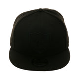 New Era 9fifty Oakland Raiders Snapback Hat - Black, Black, Black