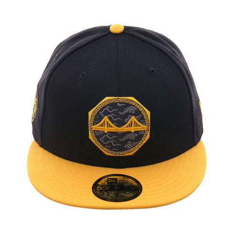 New Era 59Fifty NBA City 2018 Golden State Warriors Hat -2T Navy, Gold