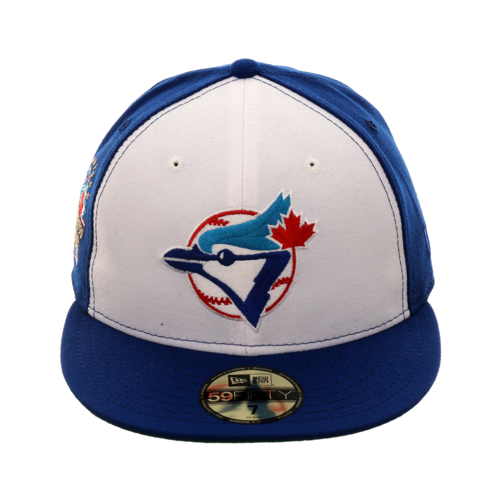 Exclusive New Era 59Fifty Toronto Blue Jays All Star Game 1991 Patch Hat - White, Royal