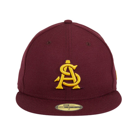 New Era 59Fifty ASU AS Hat - Maroon, Gold