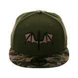 Dionic New Era 59Fifty Bats Hat - 2T Olive, Digi Camo