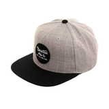 Brixton Wheeler Snapback Hat - Heather, Black