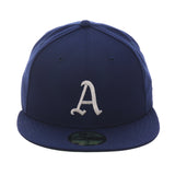 Exclusive New Era 59Fifty Philadelphia Athletics Hat - Royal