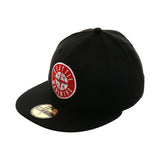 Exclusive New Era 5950 Seattle Mariners Patch Hat - Black, Red