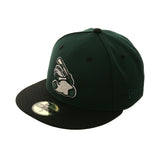 Exclusive New Era 59Fifty Colorado Springs Sky Sox Hat - 2T Green, Black