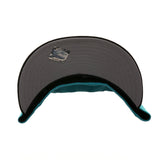 Exclusive New Era 59Fifty Greensboro Bats Alternate Hat - 2T Teal, Black