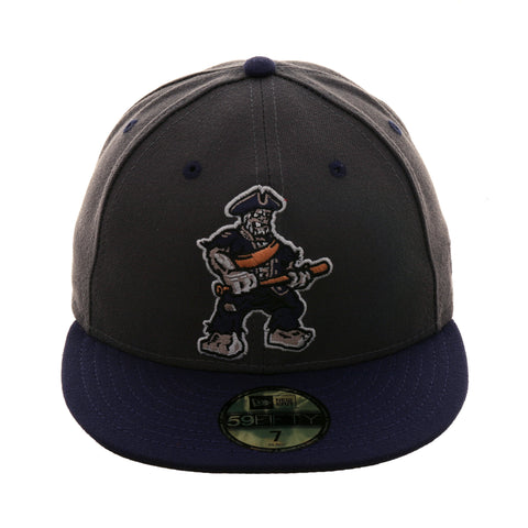 Exclusive New Era 59Fifty New Hampshire Mountain Men Hat -  2Tone Graphite, Light Navy