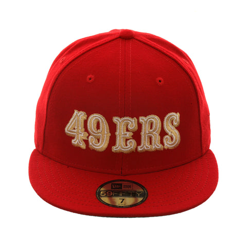 Exclusive New Era 59Fifty 49ers 72 Logo Hat - Red