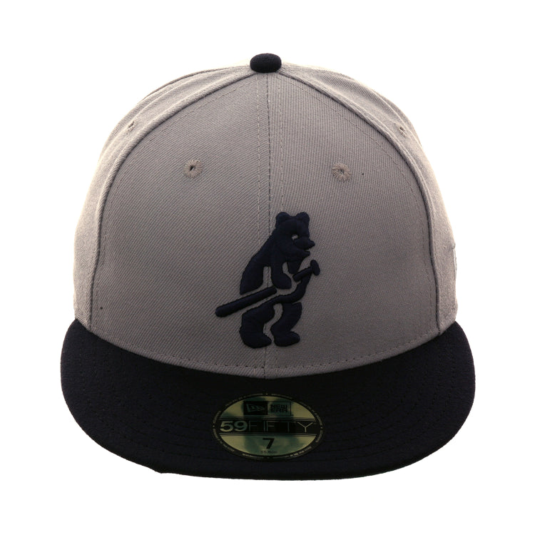 Exclusive New Era 59Fifty Chicago Cubs 1914 Hat - 2T Gray, Navy