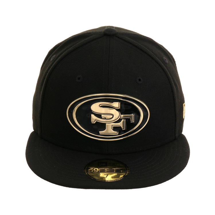 New Era 59Fifty San Francisco 49ers Golden Front Hat - Black