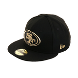 New Era 59Fifty San Francisco 49ers Golden Front Hat - Black