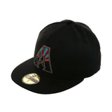 Exclusive New Era 59Fifty Arizona Diamondbacks A Flag Hat - Black, Sedona Red, Teal