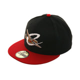 Exclusive New Era 59Fifty Cap City Bombers Alternate Hat - 2T Black, Red