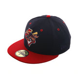 Exclusive New Era 59Fifty Midland Angels Moose Hat -  2Tone Navy & Red