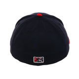 Exclusive New Era 59Fifty Kinston Indians Hat - 2T Navy, Red