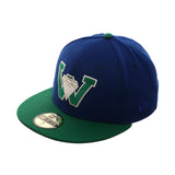 Exclusive New Era 59Fifty Waterloo Diamonds Logo Hat - 2Tone ,Royal & Kelly Green