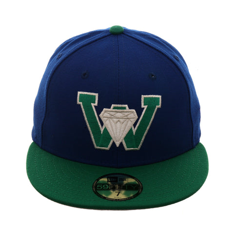 Exclusive New Era 59Fifty Waterloo Diamonds Logo Hat - 2Tone ,Royal & Kelly Green