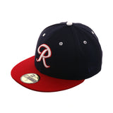 Exclusive New Era 59Fifty Richmond Braves Hat - 2T Navy, Red