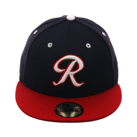 Exclusive New Era 59Fifty Richmond Braves Hat - 2T Navy, Red