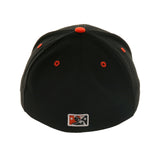 Exclusive New Era 59Fifty Hagerstown Suns Logo Hat - 2T Black, Orange