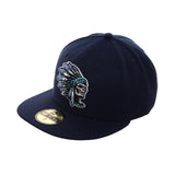 Exclusive New Era 59Fifty Skull Chief Hat - Navy