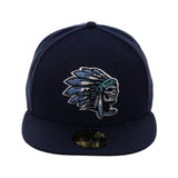 Exclusive New Era 59Fifty Skull Chief Hat - Navy