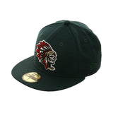 Exclusive New Era 59Fifty Skull Chief Hat - Green