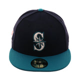 Exclusive New Era 59Fifty Seattle Mariners Ichiro Hat - 2T Navy, Teal