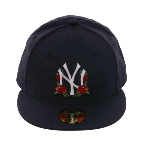 Exclusive New Era 59Fifty New York Yankees Floral Hat - Navy