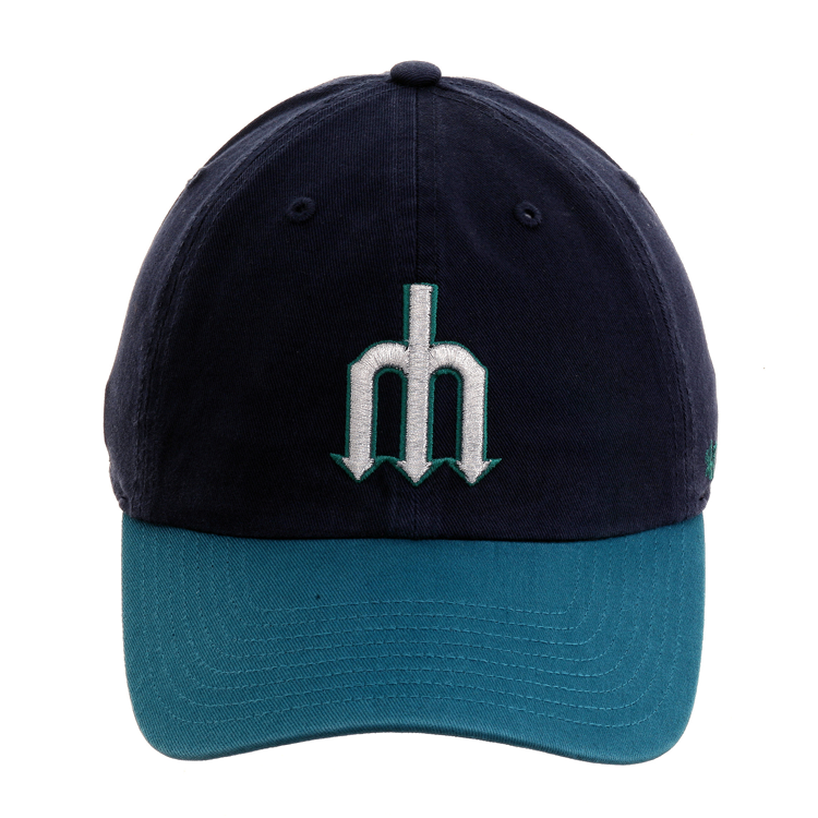 47 Brand Cleanup Seattle Mariners BP Adjustable Hat - 2T Navy, Teal