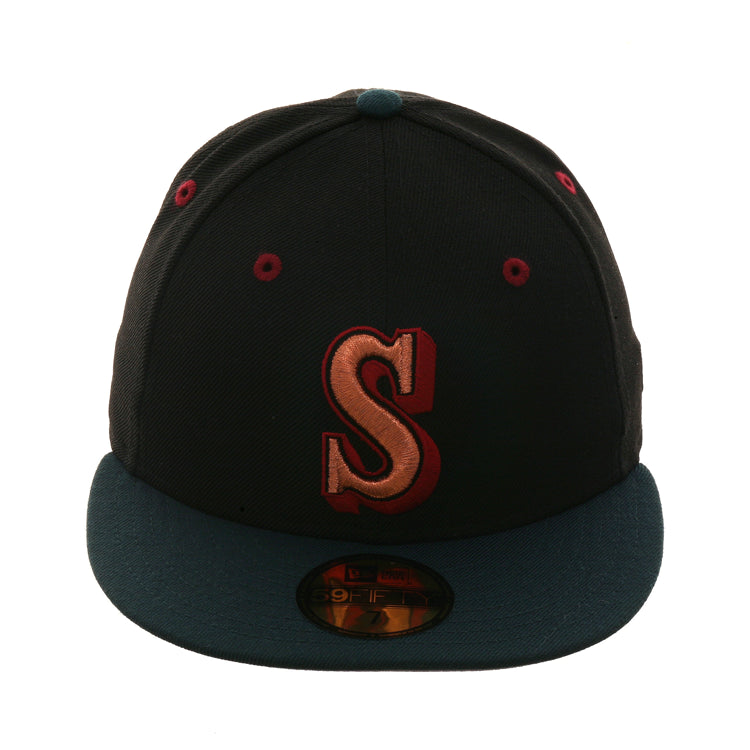 Exclusive New Era 59Fifty Seattle Mariners 1987 Hat - 2T Black, Green