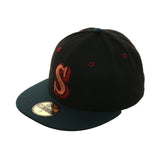 Exclusive New Era 59Fifty Seattle Mariners 1987 Hat - 2T Black, Green